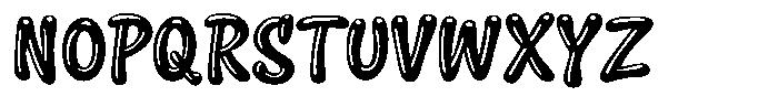 Squeaky Regular Font UPPERCASE