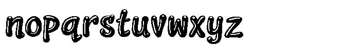 Squeaky Regular Font LOWERCASE