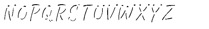 Squeaky Shine Italic Font UPPERCASE