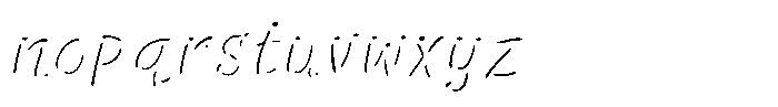 Squeaky Shine Italic Font LOWERCASE