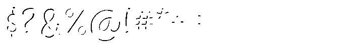 Squeaky Shine Font OTHER CHARS