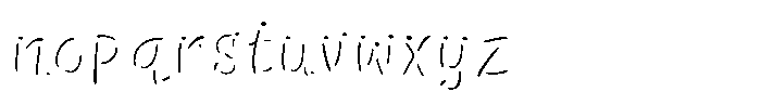 Squeaky Shine Font LOWERCASE