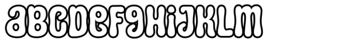 Squid Junkie Outline Font LOWERCASE