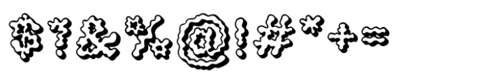 Squiggle Pop Bold Outline Font OTHER CHARS