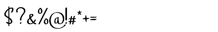 Squiggo Font OTHER CHARS