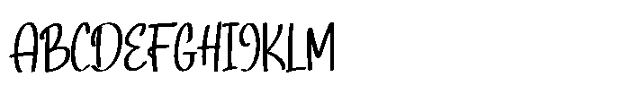 Squiggo Font UPPERCASE