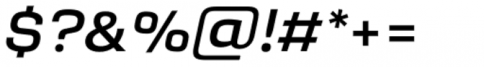 Sqwared Medium Italic Font OTHER CHARS