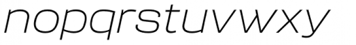 Sqwared Thin Italic Font LOWERCASE