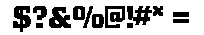 SquareFace Regular Font OTHER CHARS