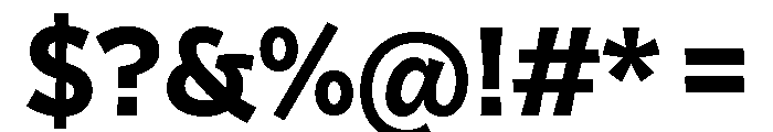 Squil Bold Font OTHER CHARS