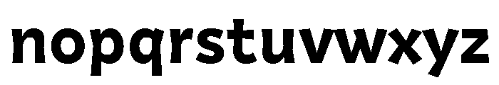 Squil Bold Font LOWERCASE