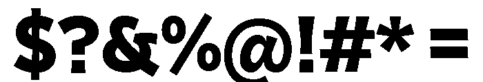 Squil Extra Bold Font OTHER CHARS