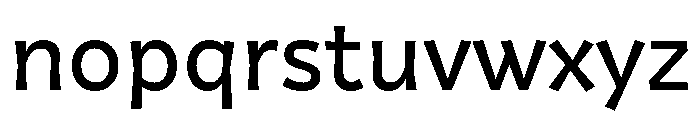 Squil Regular Font LOWERCASE