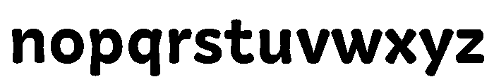Squil Rounded Bold Font LOWERCASE
