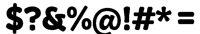 Squil Rounded Extra Bold Font OTHER CHARS