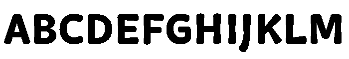 Squil Rounded Extra Bold Font UPPERCASE