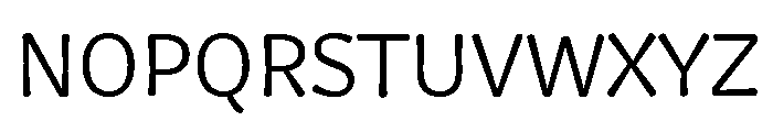 Squil Rounded Light Font UPPERCASE