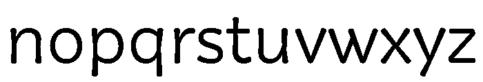 Squil Rounded Light Font LOWERCASE
