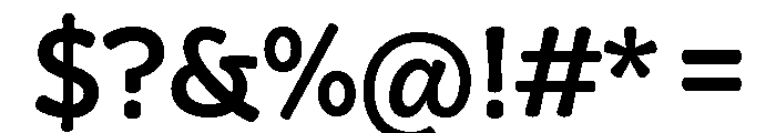 Squil Rounded Medium Font OTHER CHARS