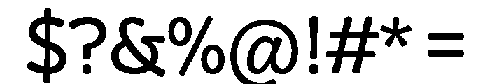 Squil Rounded Regular Font OTHER CHARS