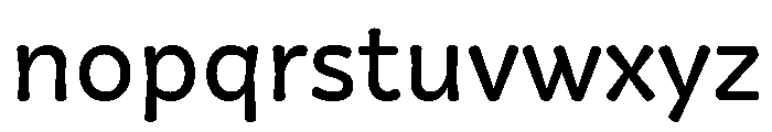 Squil Rounded Regular Font LOWERCASE