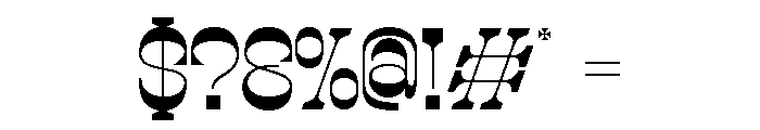 SROCX-Regular Font OTHER CHARS