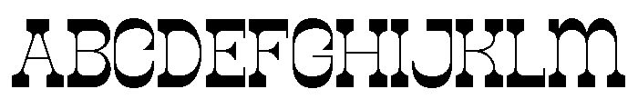 SROCX-Regular Font UPPERCASE