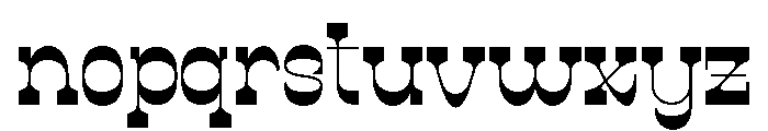SROCX-Regular Font LOWERCASE