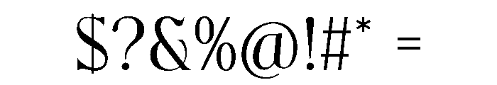 Srame Font OTHER CHARS
