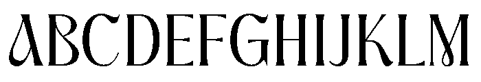 Srame Font UPPERCASE