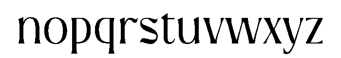 Srame Font LOWERCASE