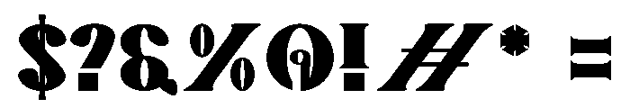 Sregko Font OTHER CHARS