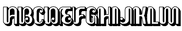 Sri Rejeki Extrude Font UPPERCASE