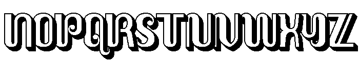 Sri Rejeki Extrude Font UPPERCASE