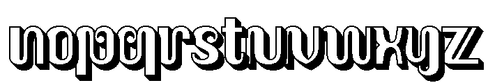 Sri Rejeki Extrude Font LOWERCASE