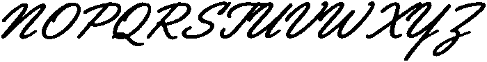 SR Script Bold otf (700) Font UPPERCASE