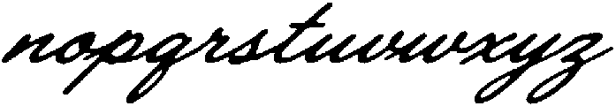 SR Script Oblique otf (400) Font LOWERCASE