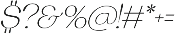 Sregs Serif Display Extra Light Italic otf (200) Font OTHER CHARS