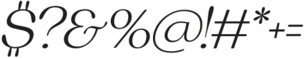 Sregs Serif Display Light Italic otf (300) Font OTHER CHARS