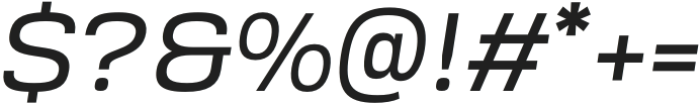 Srotone Italic Regular otf (400) Font OTHER CHARS