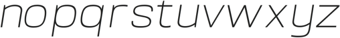 Srotone Italic Thin otf (100) Font LOWERCASE
