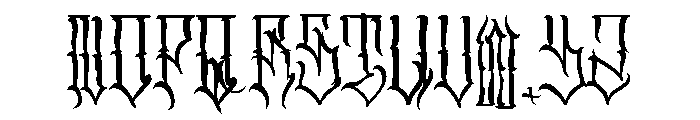 SR CUEN font Font UPPERCASE