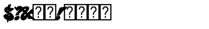 Sreet Pieces Fill Font OTHER CHARS