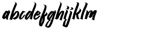 Srikaya Italic Font LOWERCASE