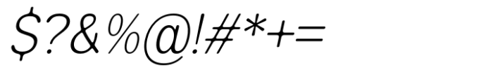 Sroal Modrow Extra Light Italic Font OTHER CHARS