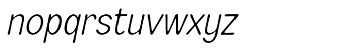Sroal Modrow Extra Light Italic Font LOWERCASE