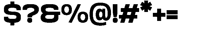 Srotone Extra Bold Font OTHER CHARS