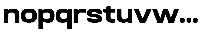 Srotone Extra Bold Font LOWERCASE