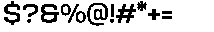 Srotone Semi Bold Font OTHER CHARS