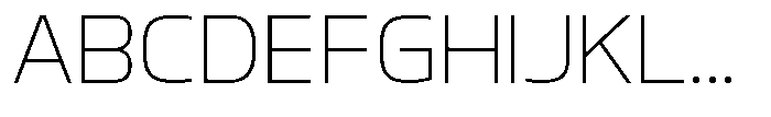 Srotone Thin Font UPPERCASE